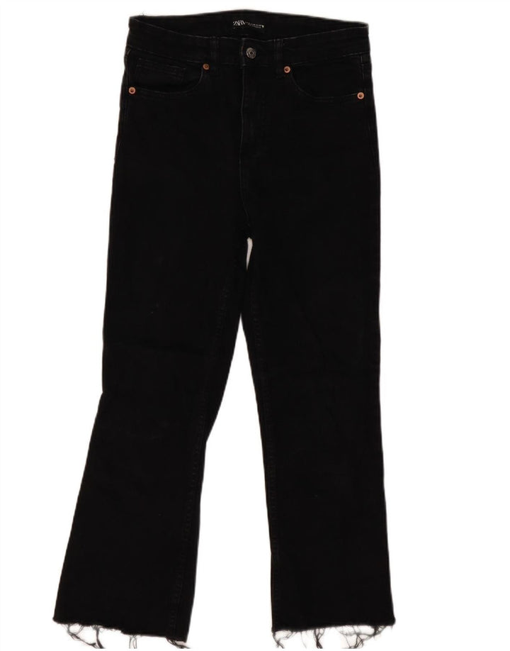 Calça jeans feminina Zara EU 40 médio W30 L25 algodão preto