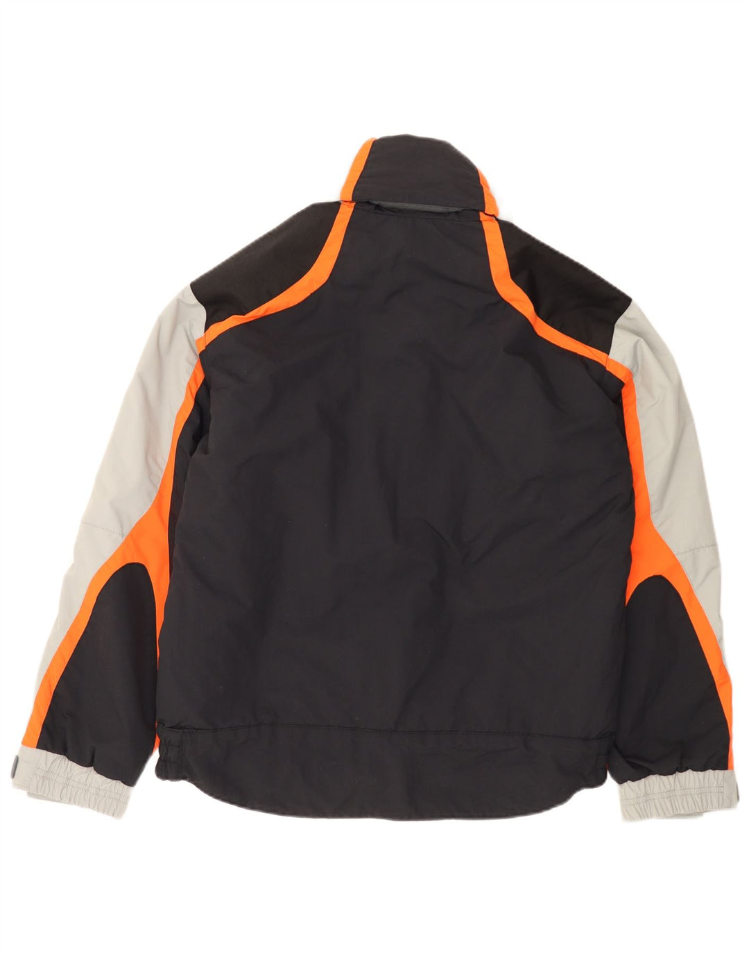 Jaqueta corta-vento masculina Belfe UK 38 poliamida colorblock cinza médio