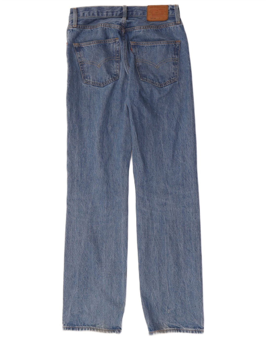 Calça jeans feminina Levi's 501 Straight W25 L32 azul algodão