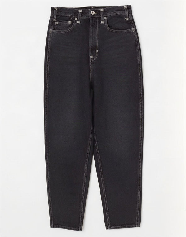 Calça jeans feminina Levi's vermelha cintura alta solta W27 L29 algodão azul marinho