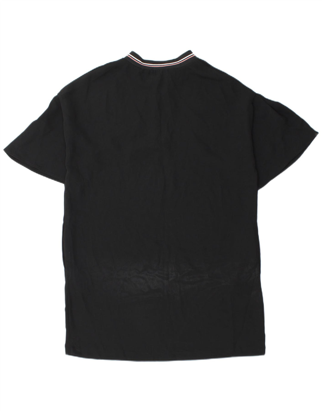 Vestido feminino Zara com zíper e gola redonda Reino Unido 14 médio preto poliéster