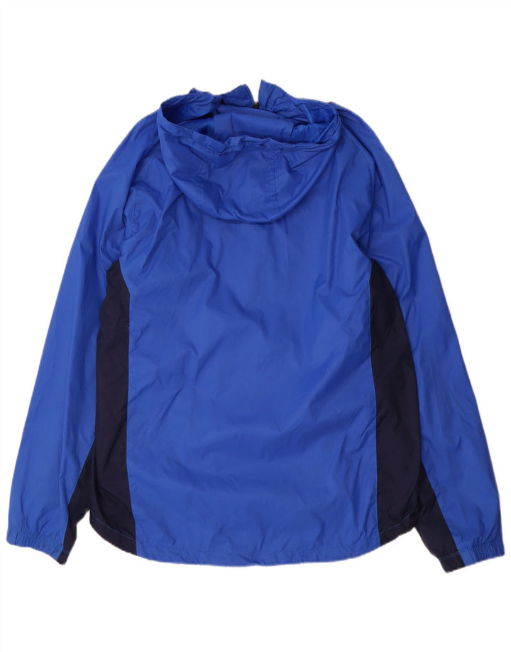Jaqueta de chuva masculina Nike com capuz UK 38 Medium Blue Colourblock Nylon