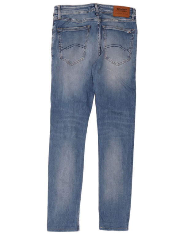 Tommy Hilfiger Mens Skinny Jeans W32 L34 Azul Algodão