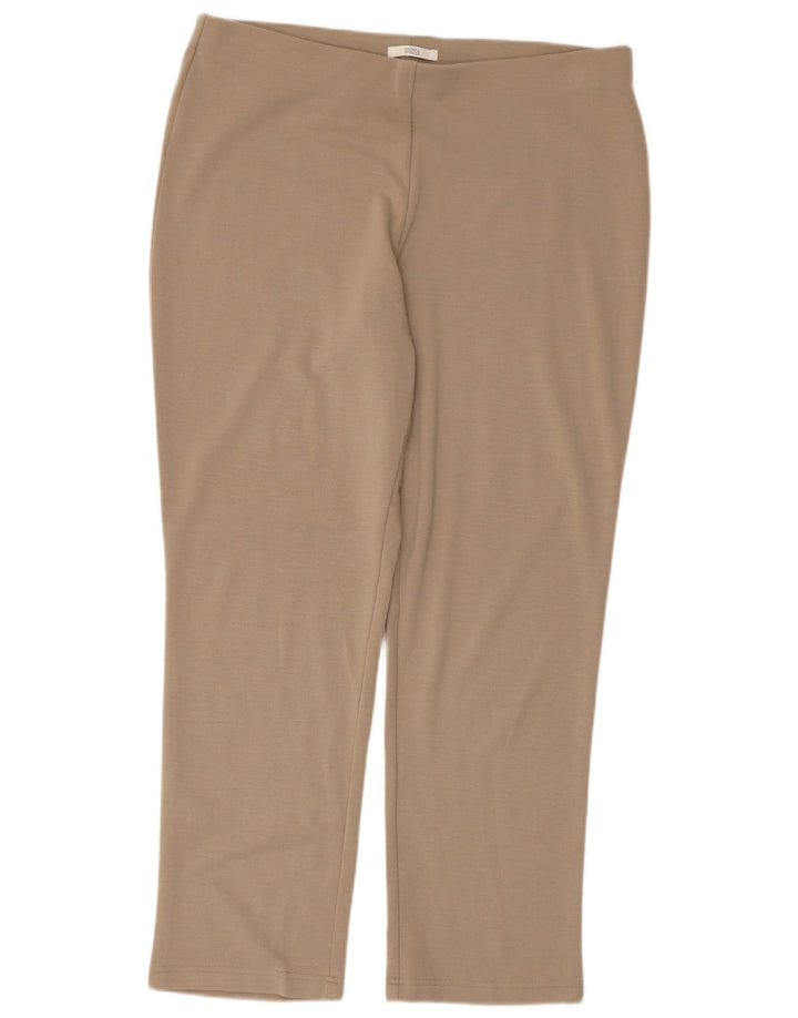 Calça de treino feminina MARKS & SPENCER UK 18 XL bege poliéster