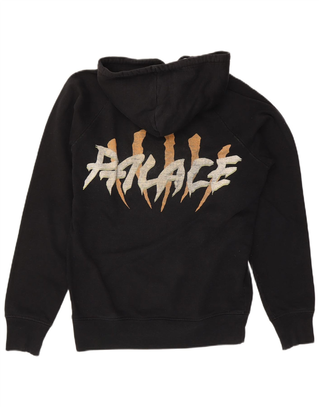 Palace masculino gráfico moletom com capuz pequeno algodão preto