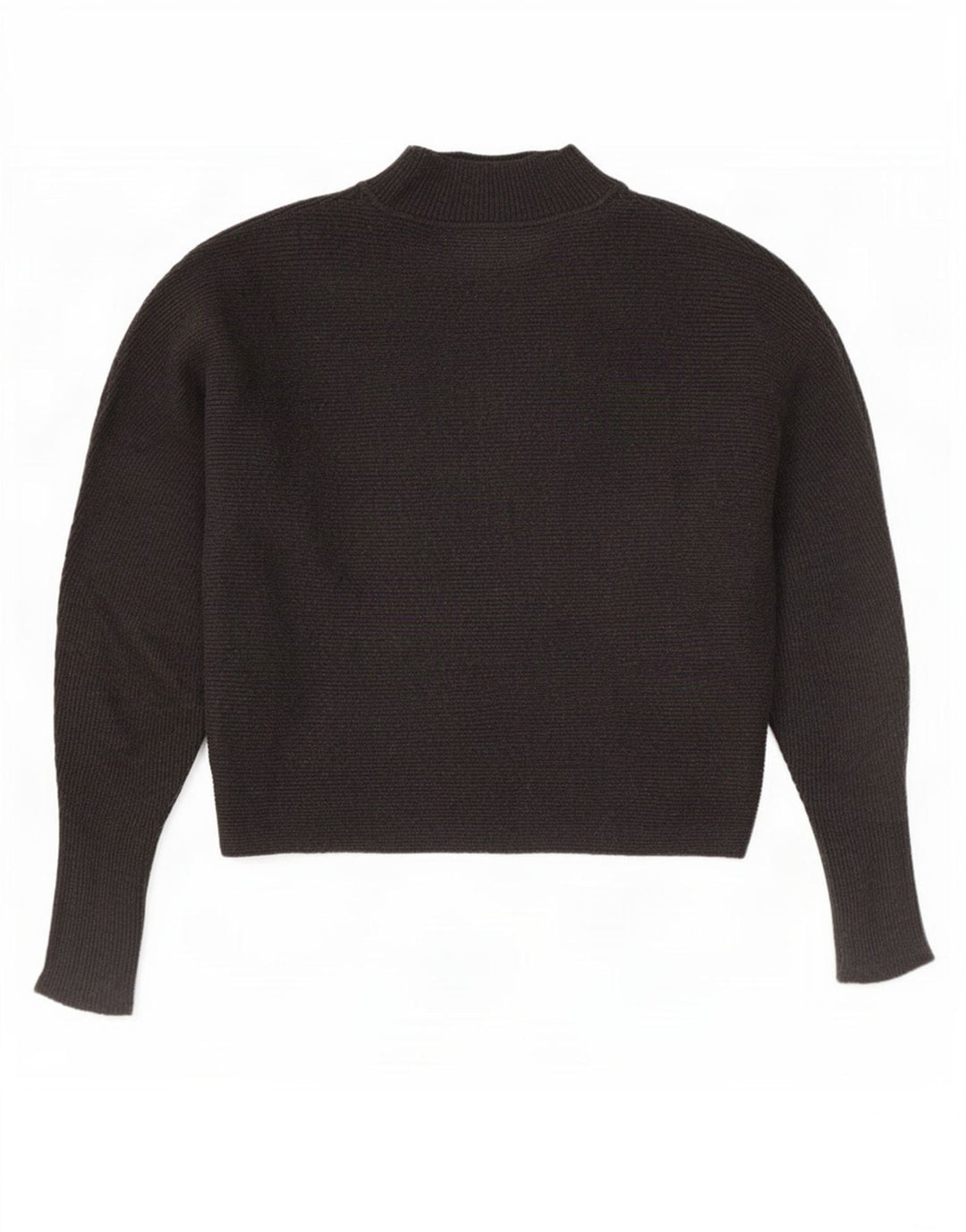 Suéter feminino Zara com gola alta e gola alta, Reino Unido 10 pequeno cinza