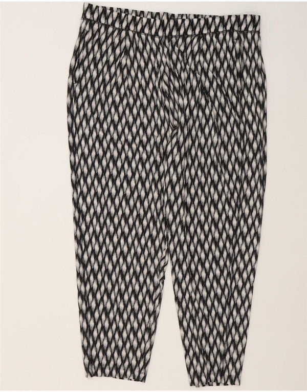 Calça casual feminina de cintura alta Marks & Spencer UK 20 2XL W40 L27 preta