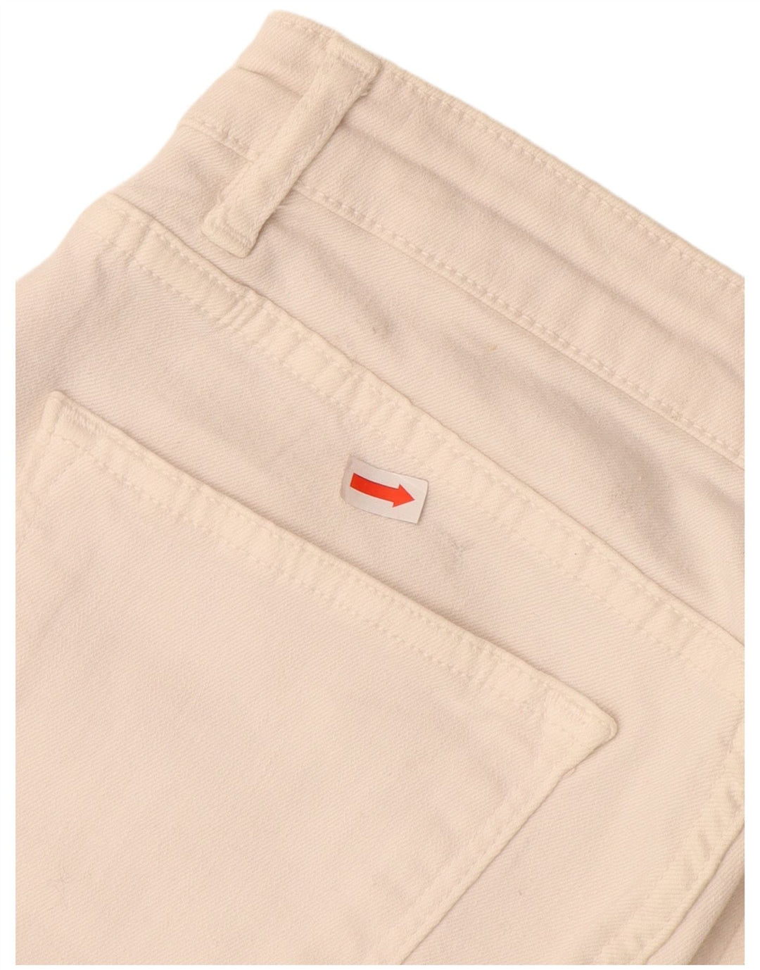 ZARA Bermuda feminina jeans shorts EU 38 pequeno W28 branco