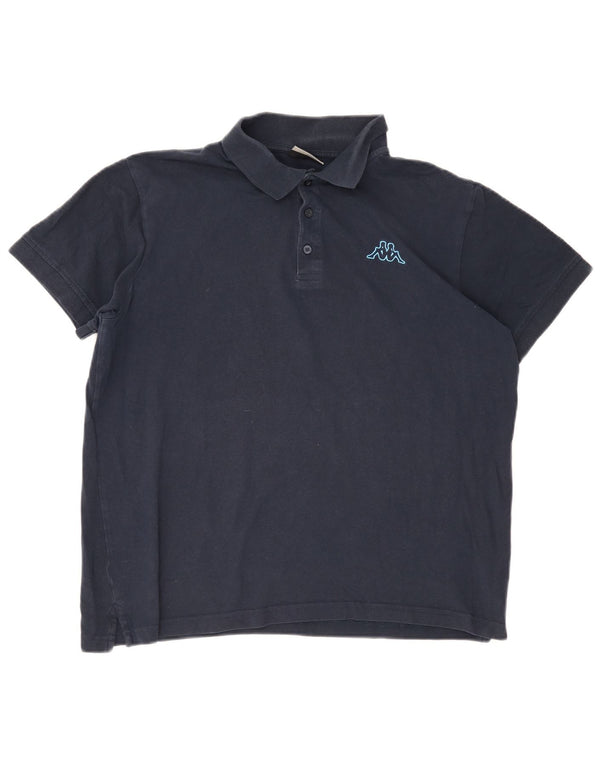 Camisa polo masculina Kappa XL azul marinho algodão