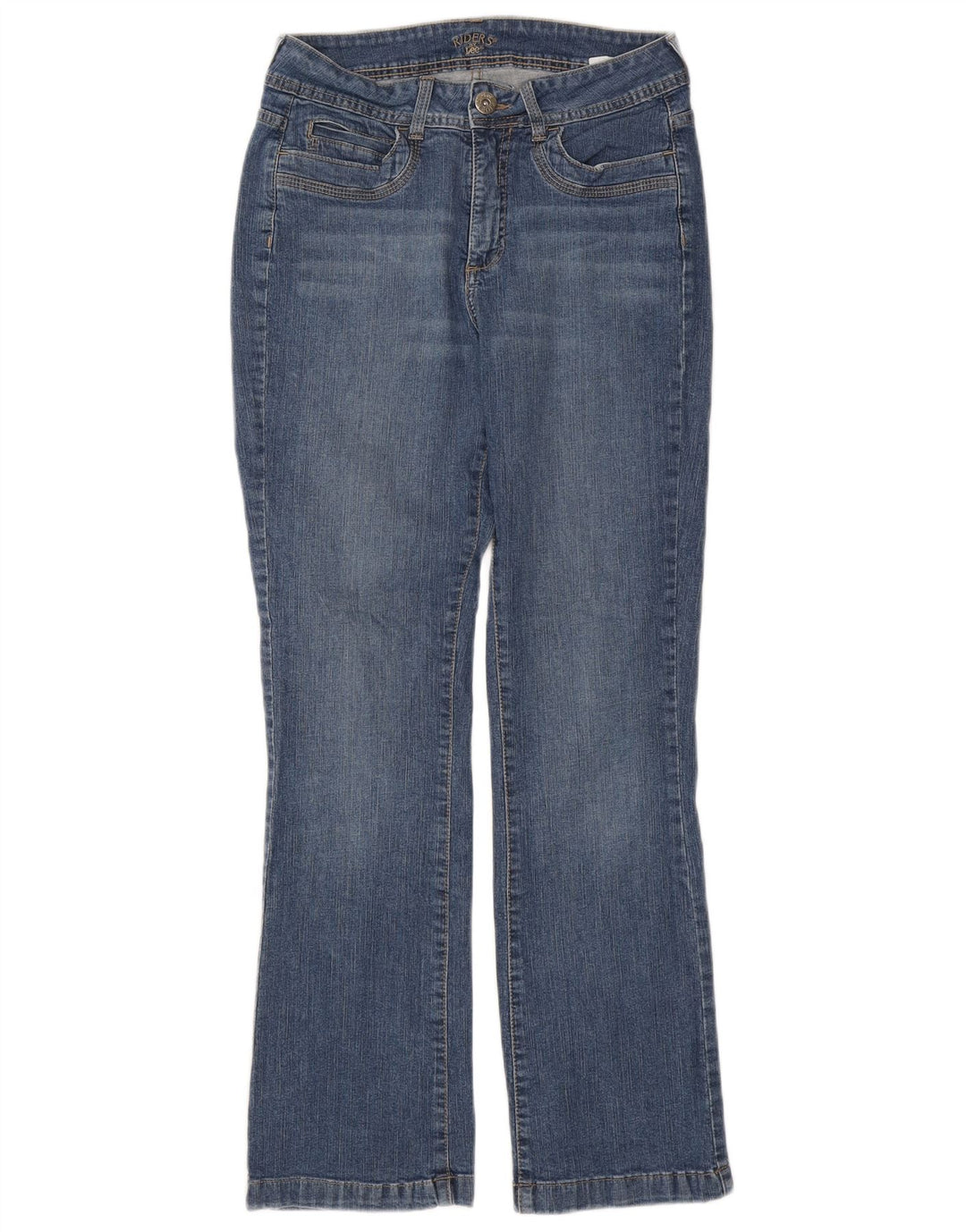 Lee Womens Riders Bootcut Jeans US 10 Grande W30 L30 Azul Algodão