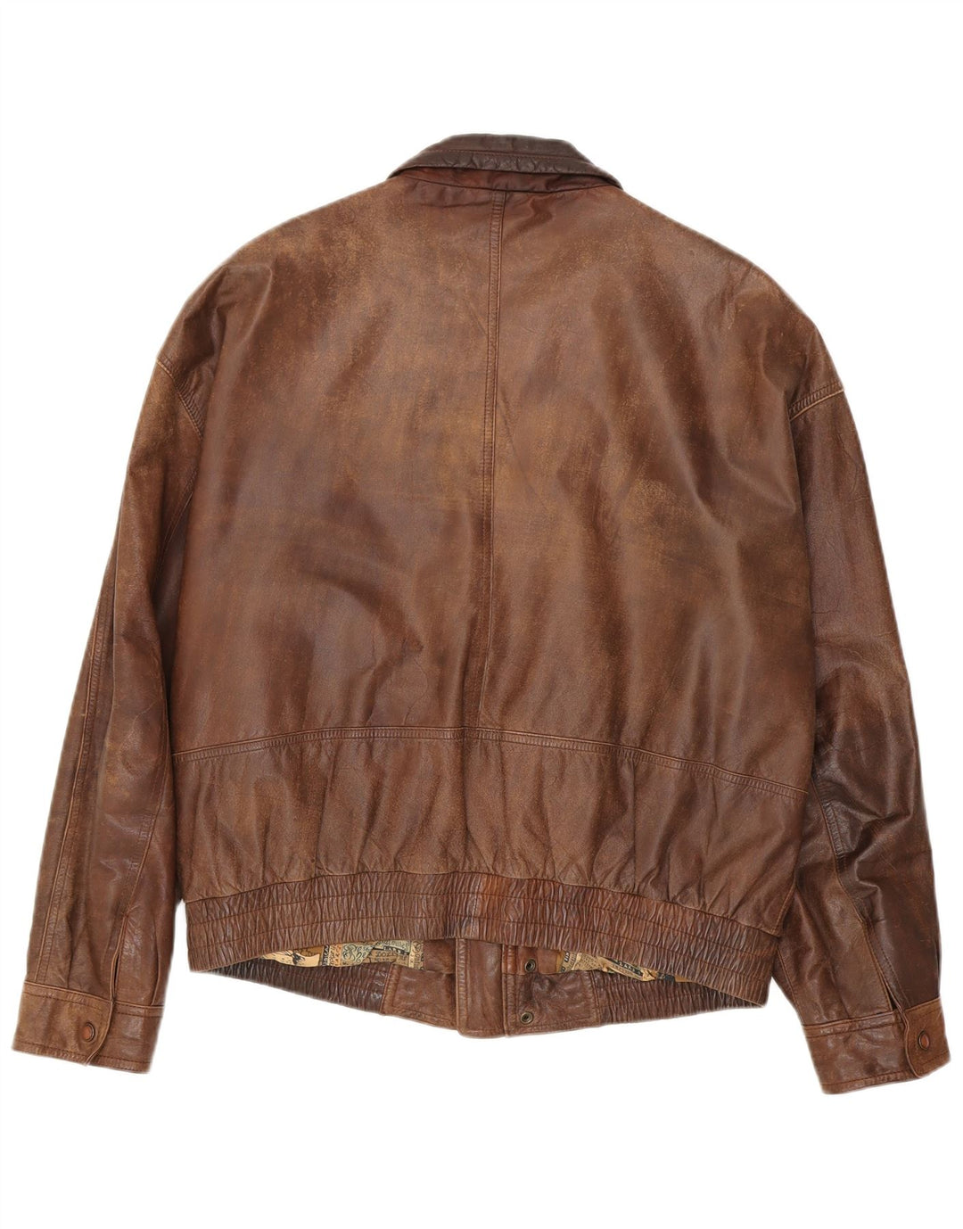 Jaqueta de couro masculina Trapper IT 52 XL marrom