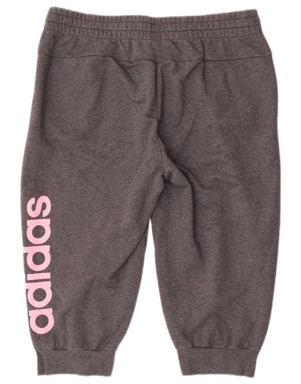 ADIDAS Womens Graphic Bermuda Sport Shorts UK 20/22 XL Cinza