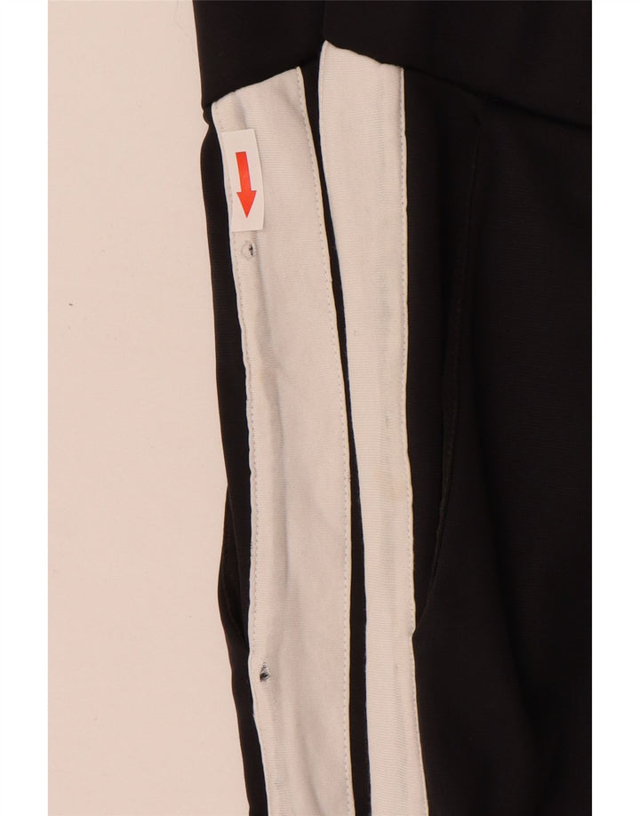 Calça de treino feminina Converse UK 14 médio preto colorblock nylon