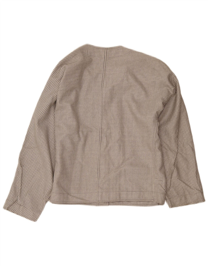 Jaqueta bomber feminina Gian Marco Venturi UK 12 cinza médio Houndstooth