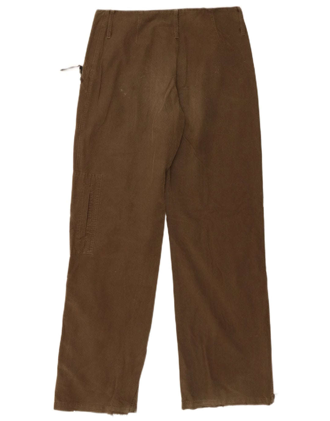 Calça cargo feminina reta BENETTON IT 42 médio W30 L31 algodão cáqui
