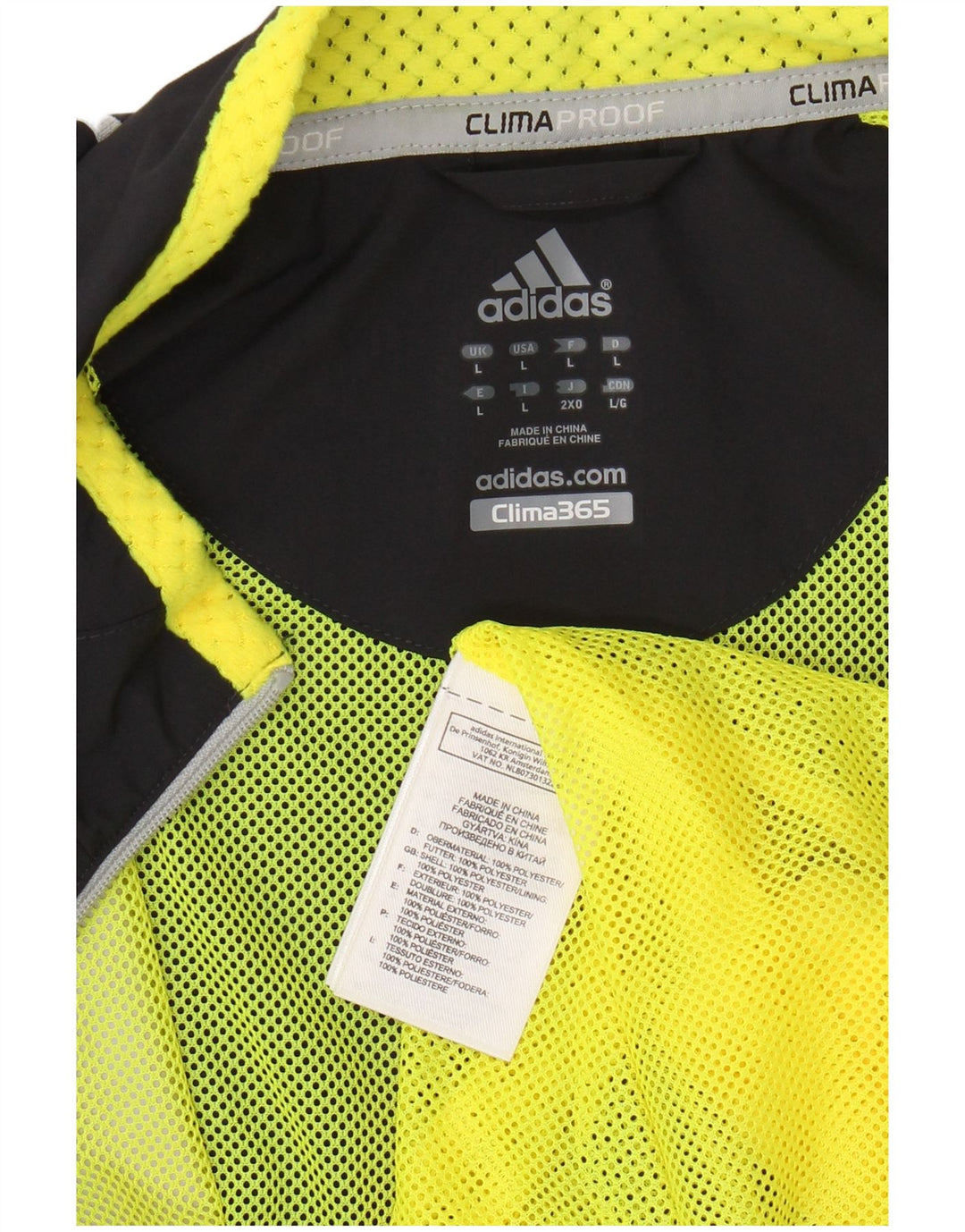 ADIDAS Mens Clima 365 Rain Jacket UK 40 Grande Azul Marinho Poliéster