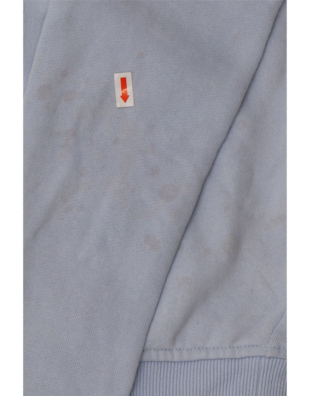 FILA moletom gráfico feminino jumper UK 14 algodão colorblock azul médio