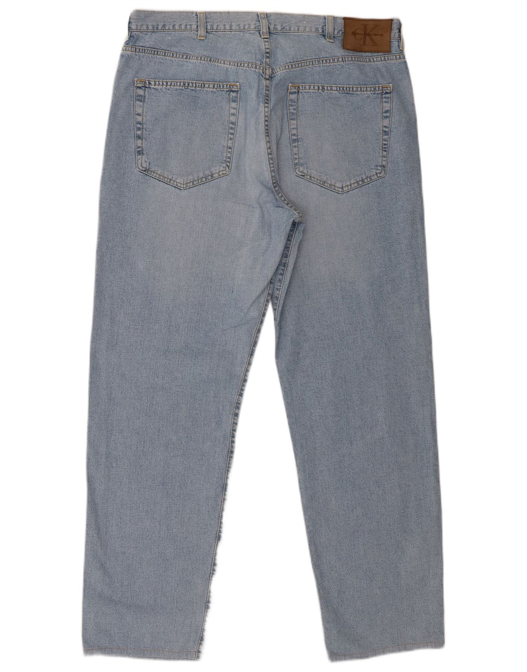 Calça jeans reta masculina Calvin Klein W38 L29 algodão azul