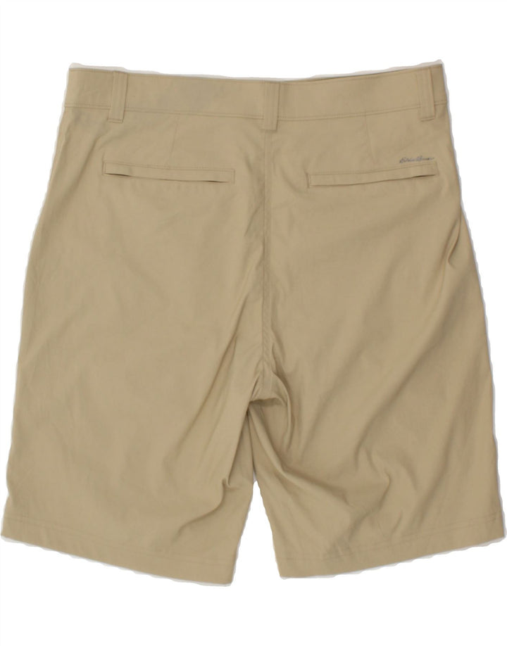 EDDIE BAUER Mens Chino Shorts W34 Large  Beige Nylon Vintage Eddie Bauer and Second-Hand Eddie Bauer from Messina Hembry 