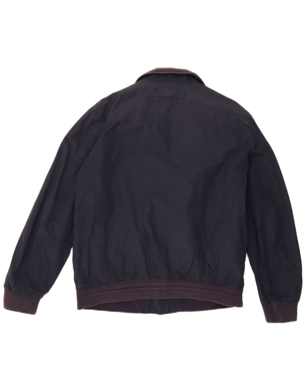 Jaqueta bomber masculina Gant Reino Unido 40 grande algodão azul marinho