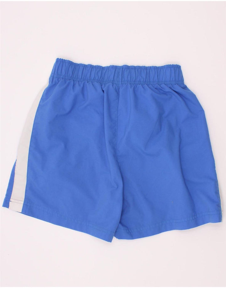 Shorts esportivos Nike Boys 12-13 anos grande bloco colorido azul