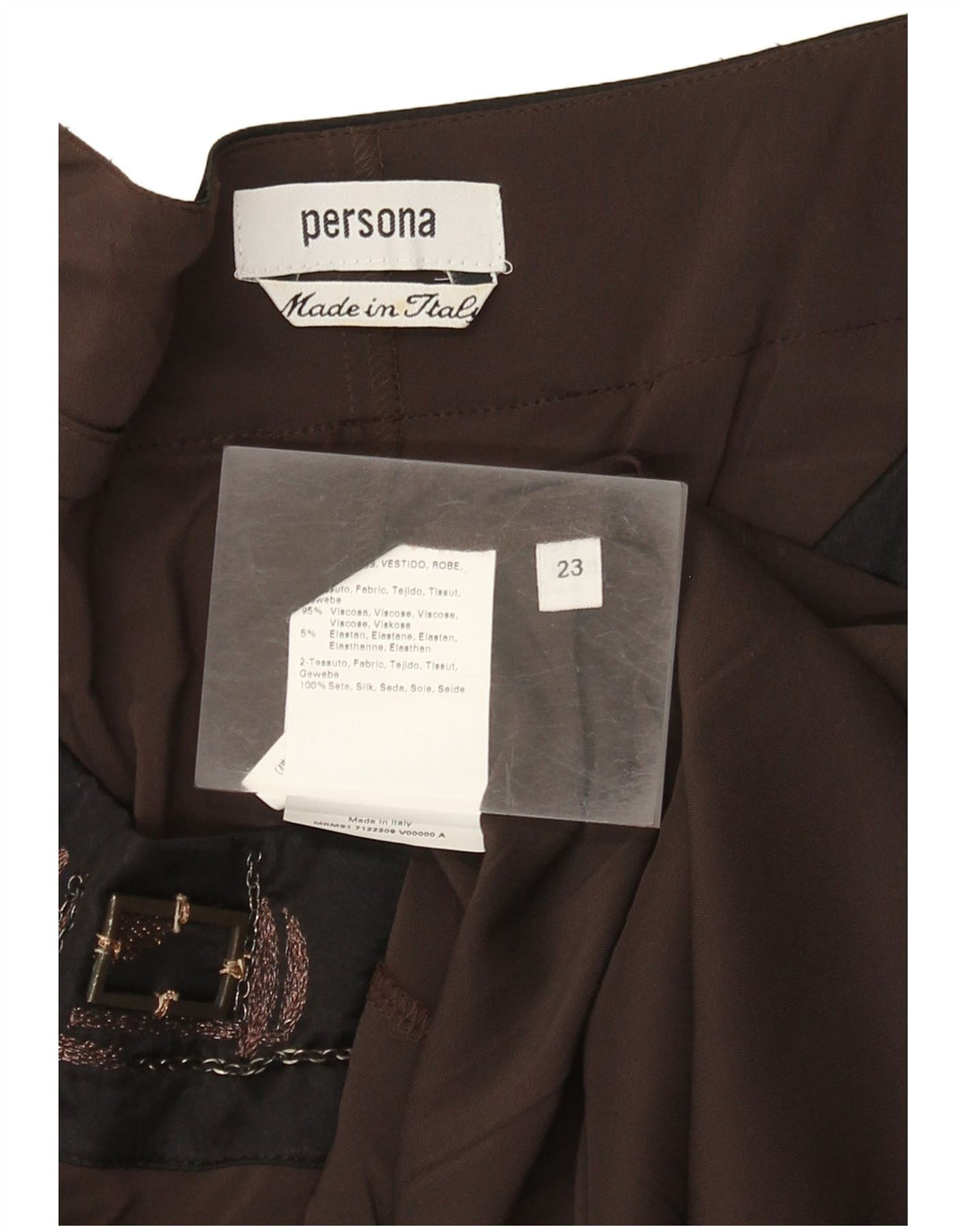 Blusa feminina Persona tamanho superior 23 viscose marrom médio