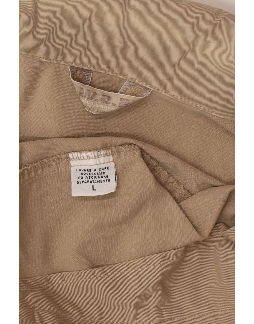 Jaqueta bomber masculina vintage UK 40 algodão bege grande