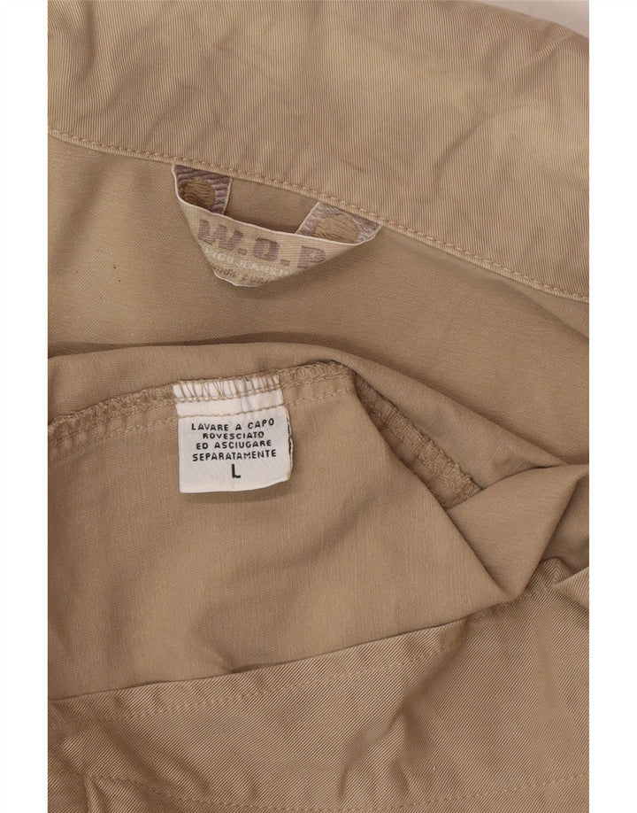 Jaqueta bomber masculina vintage UK 40 algodão bege grande