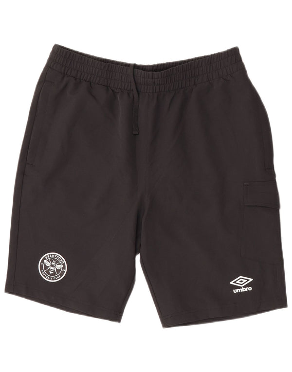 Umbro Mens Brentford FC Sport Shorts Médio Poliéster Preto