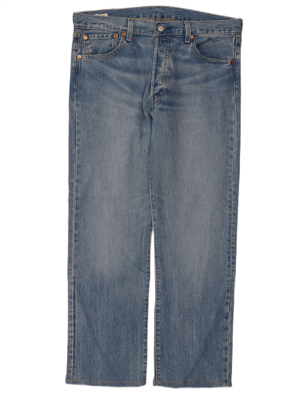 Levi's Masculino 501 Straight Jeans W36 L32 Azul Algodão