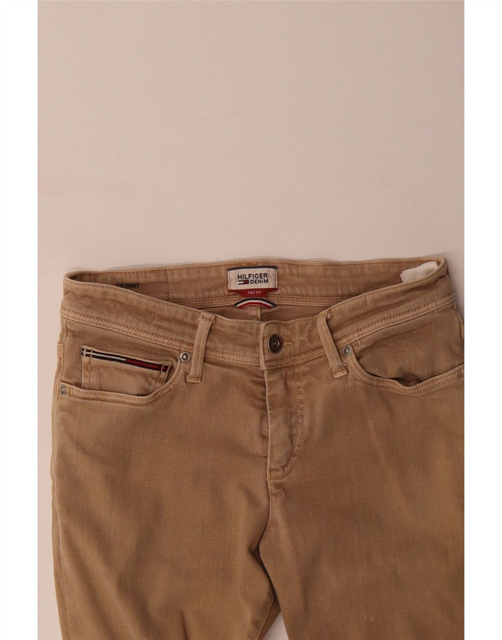 Jeans slim feminino TOMMY HILFIGER W29 L27 algodão bege