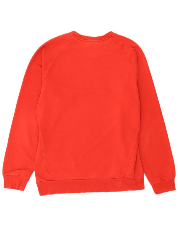 Adidas Mens Clima 365 Moletom Jumper Grande Algodão Vermelho