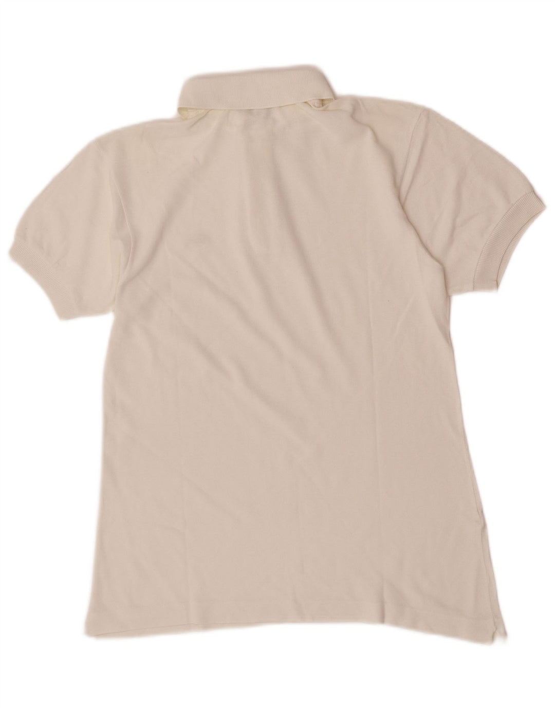 Camisa polo masculina Lacoste tamanho 3 pequeno algodão branco