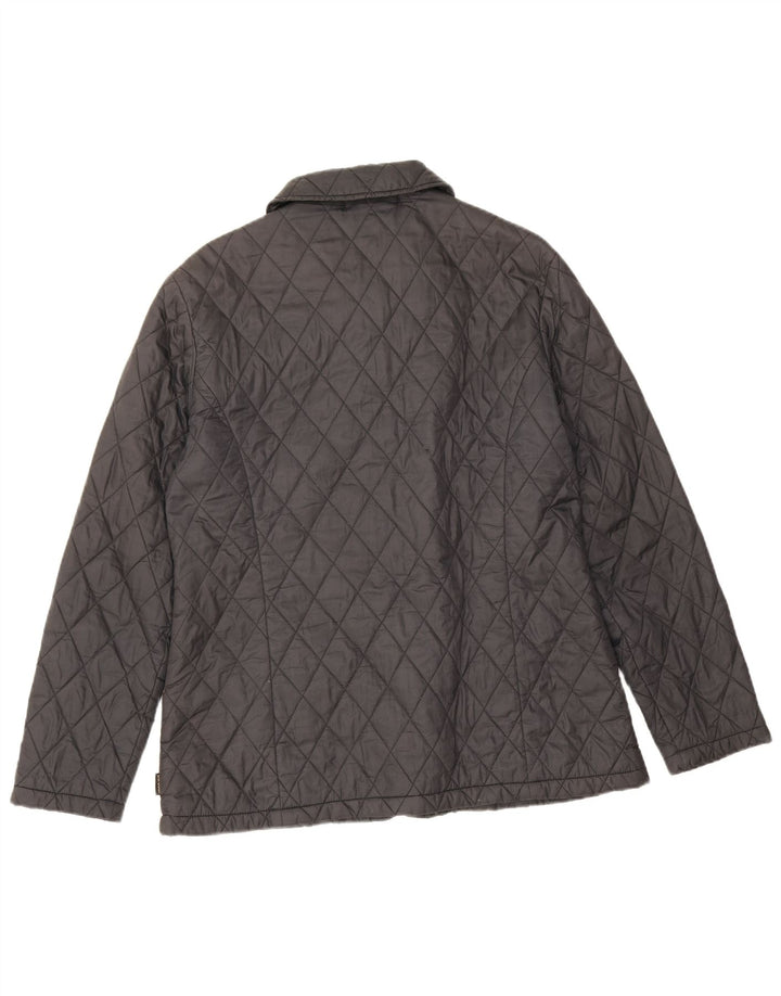 Jaqueta acolchoada feminina Barbour UK 14 grande preta