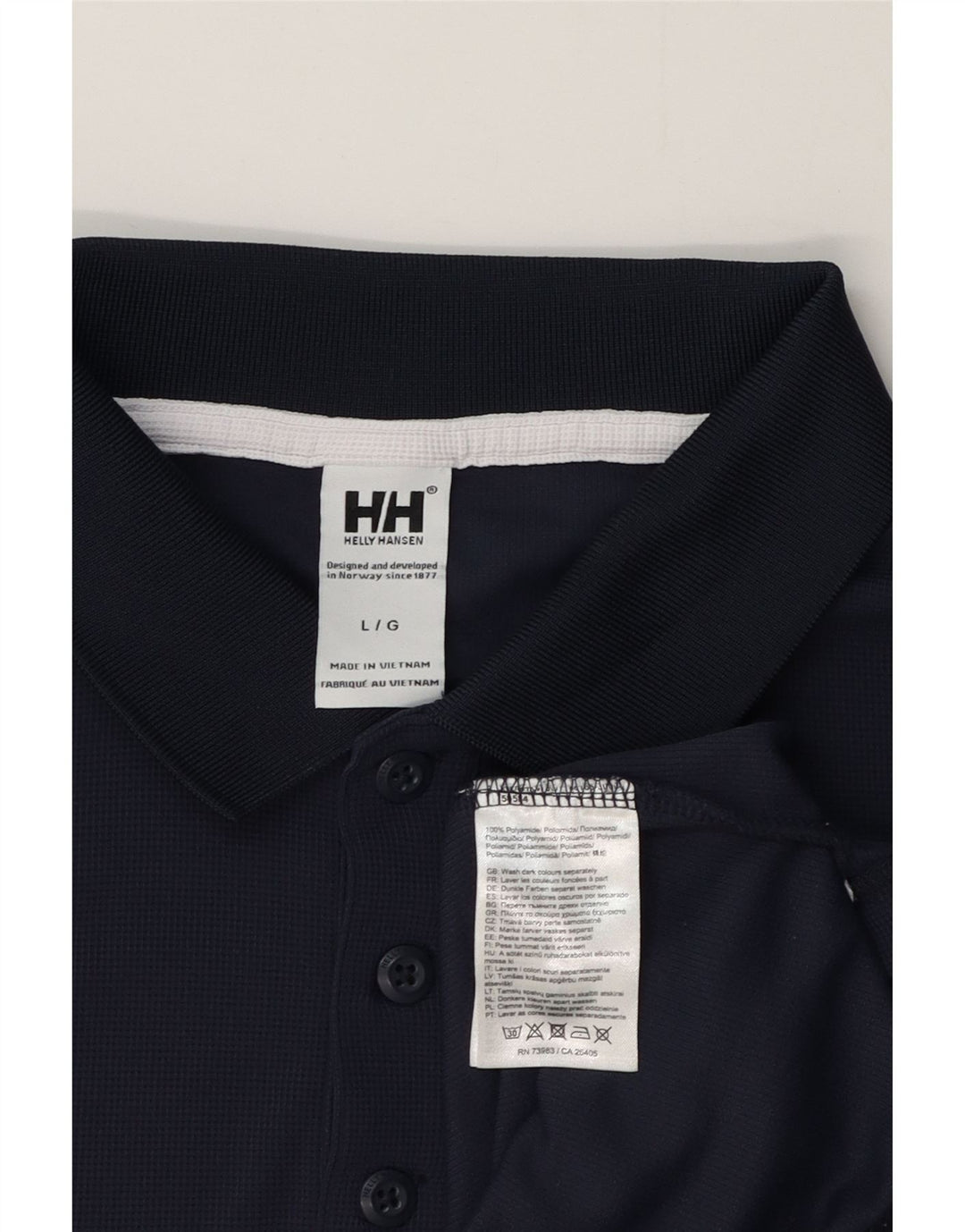 Camisa polo masculina Helly Hansen grande azul marinho
