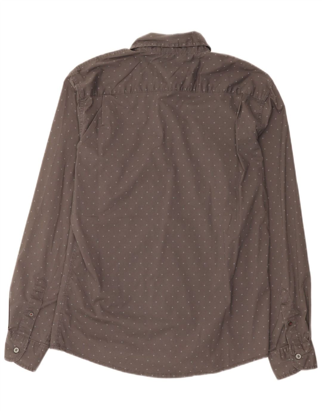 Camisa masculina Wrangler algodão manchado cinza médio