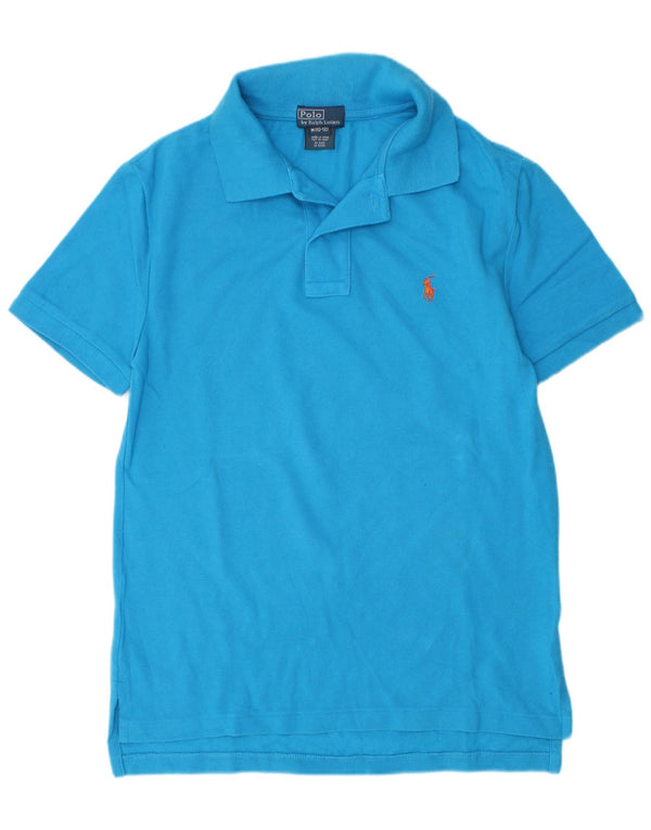 Camisa Polo Ralph Lauren Menino 10-11 Anos Azul Médio Algodão