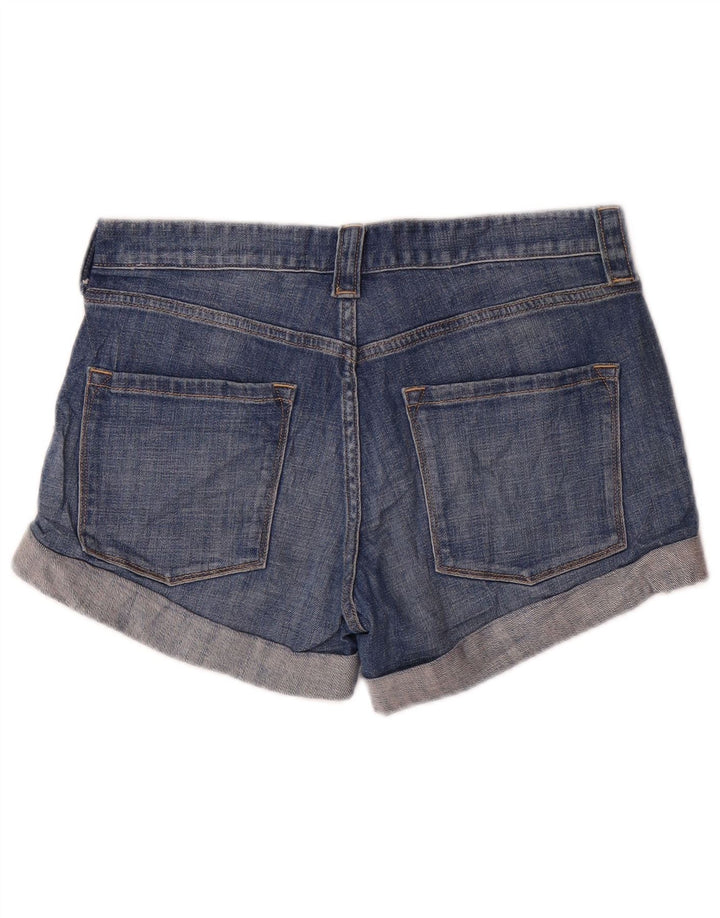 J. CREW Shorts jeans feminino US 4 pequeno W32 algodão azul