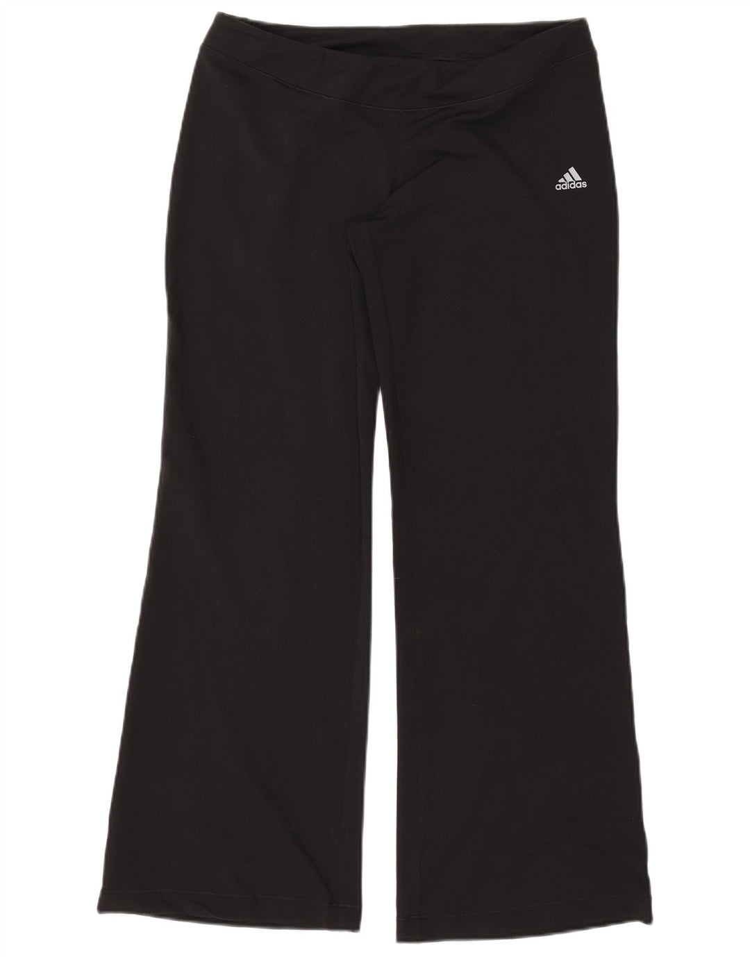 ADIDAS Womens Clima 365 Flare Calças de treino UK 18 XL Preto Poliéster