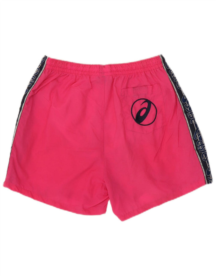Shorts de natação masculino Asics Graphic grande rosa colorblock poliamida