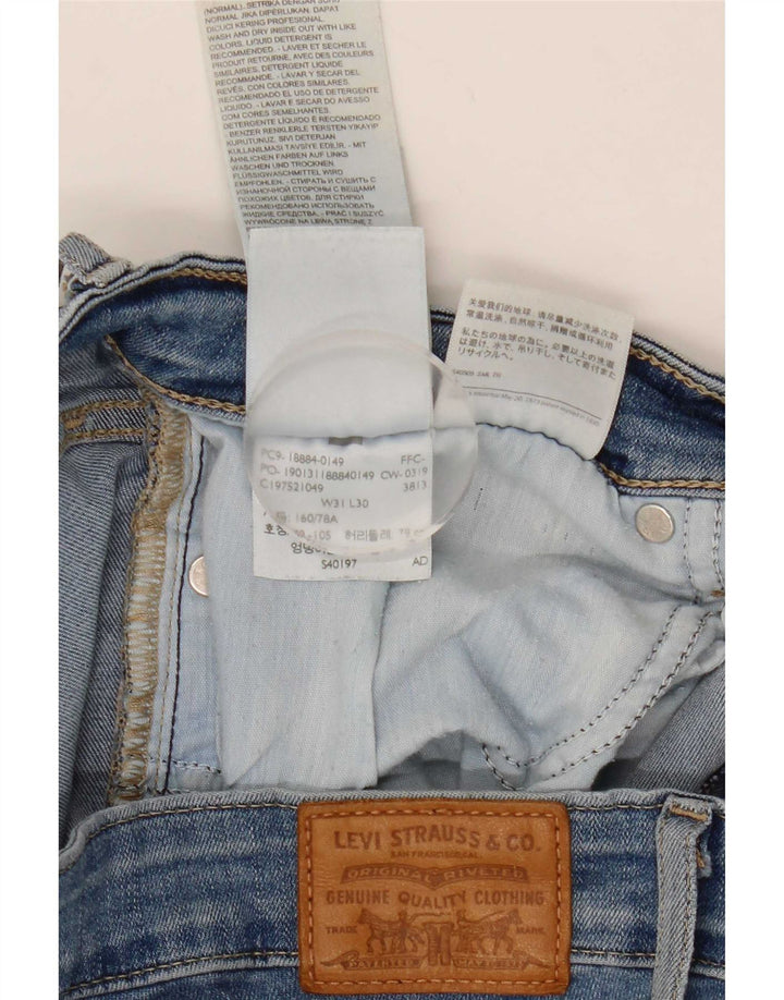 Calça jeans feminina Levi's 712 Crop Slim W31 L25 azul algodão
