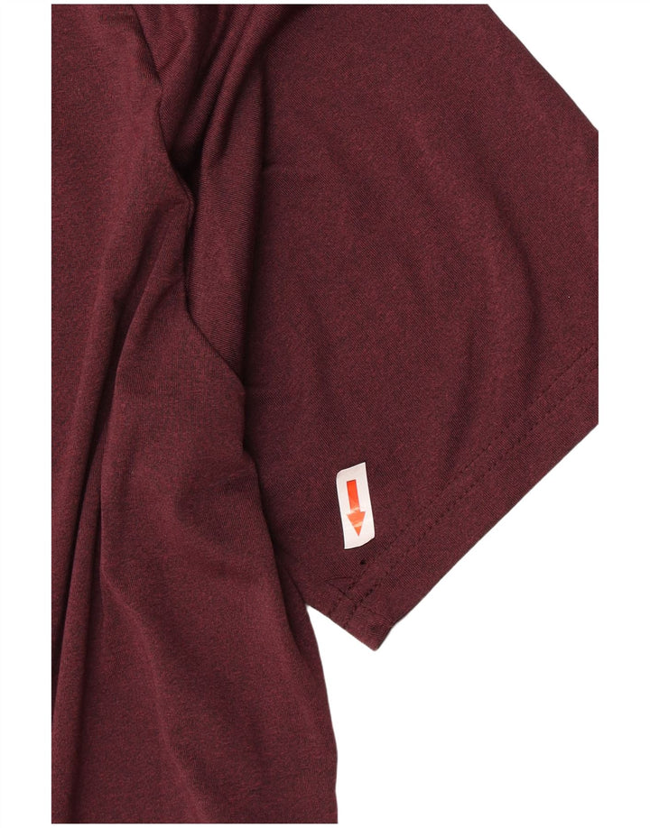 Camiseta masculina Mountain Warehouse grande poliéster cor de vinho