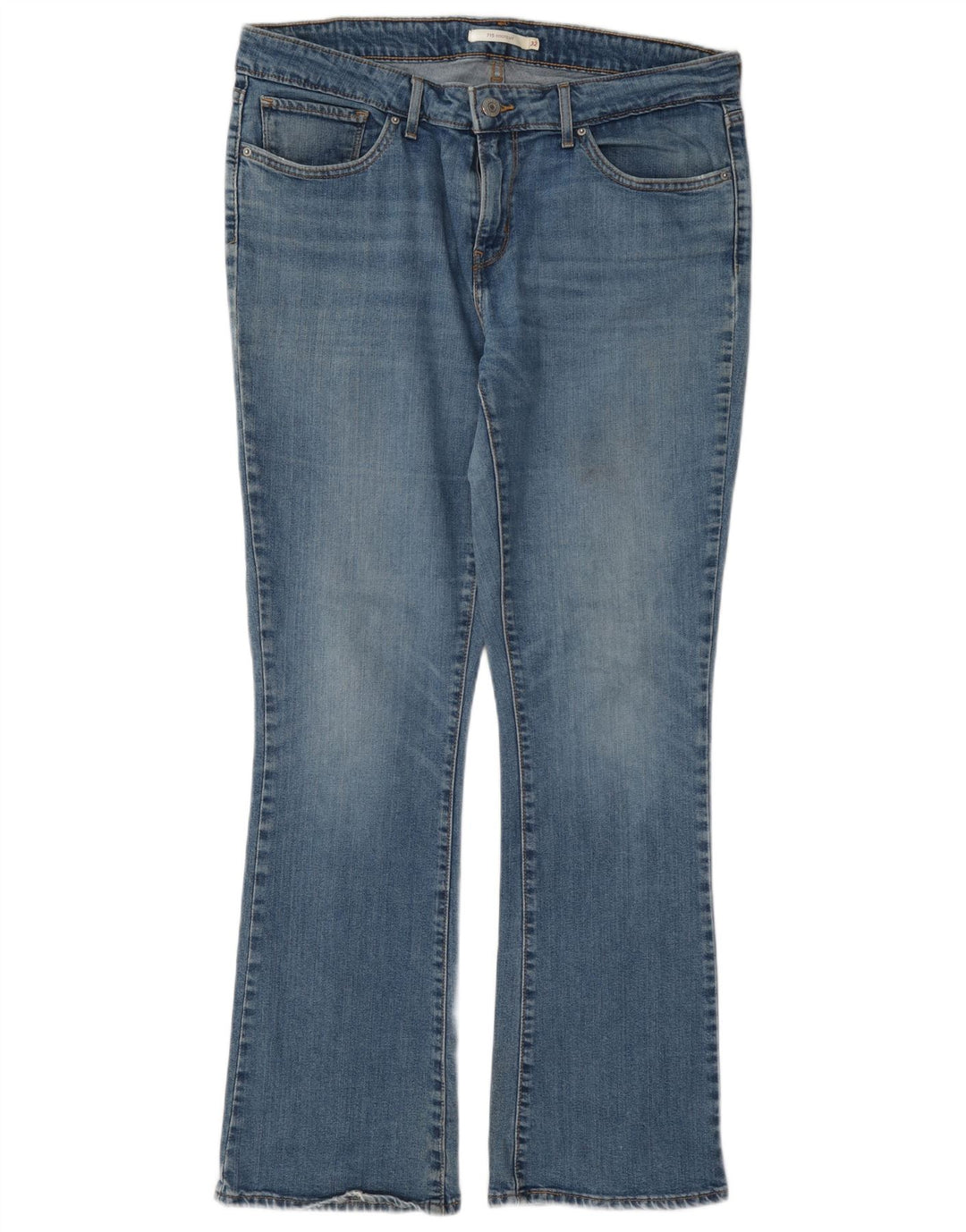 Calça jeans feminina Levi's 715 Bootcut W32 L30 azul algodão