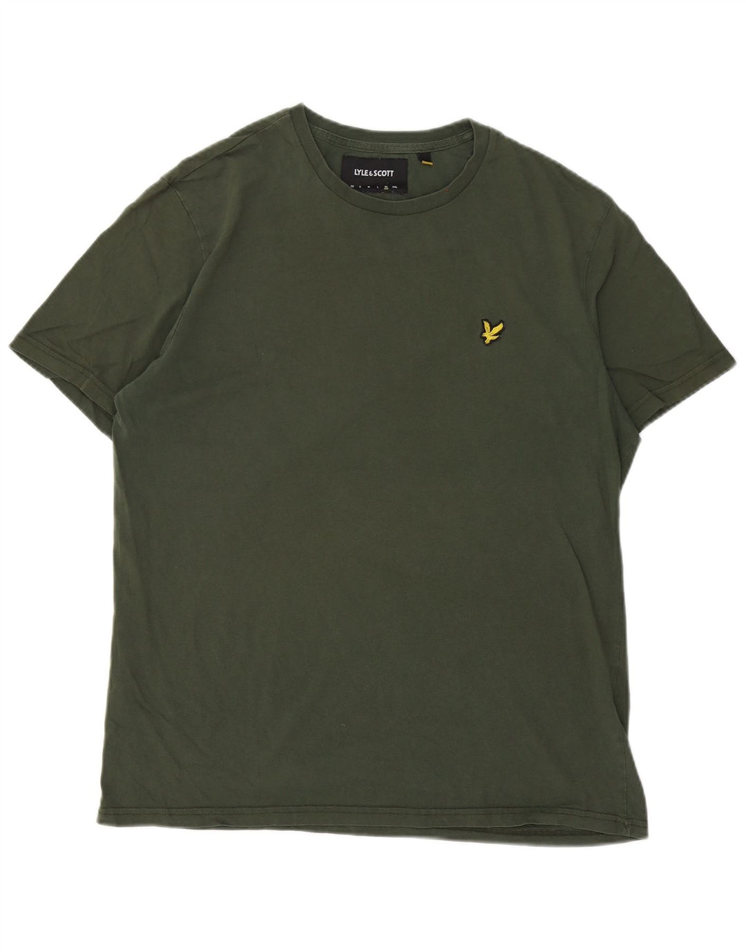 Camiseta masculina Lyle & Scott Top XL algodão cáqui