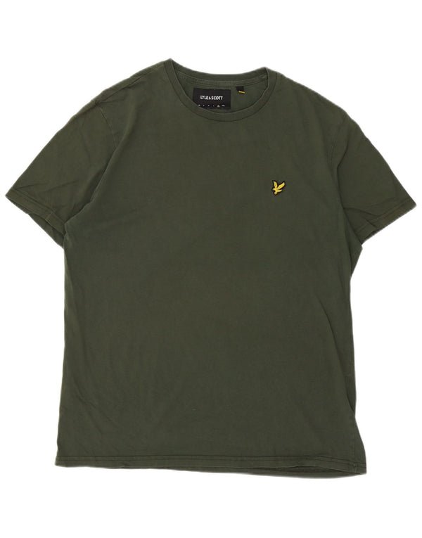 Camiseta masculina Lyle & Scott Top XL algodão cáqui