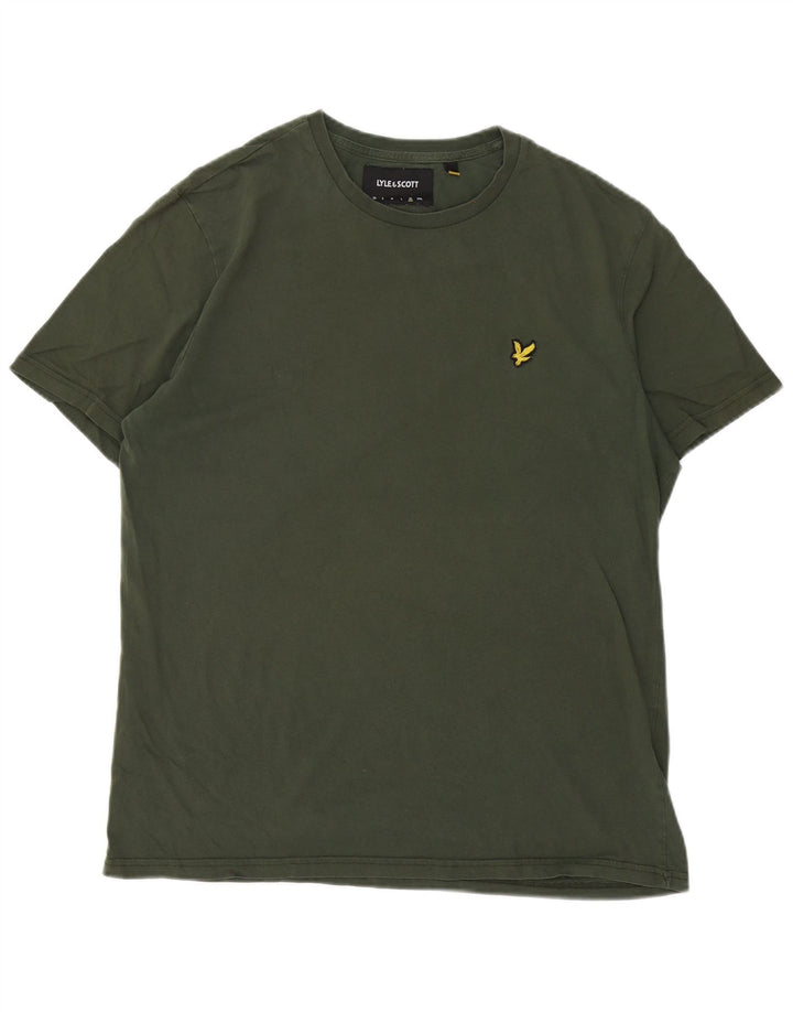 Camiseta masculina Lyle & Scott Top XL algodão cáqui
