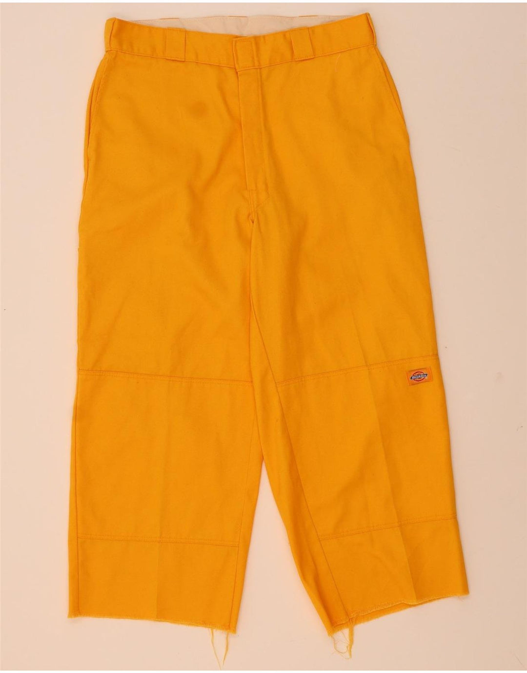 Calça Dickies masculina Crop Cargo W34 L24 poliéster amarelo