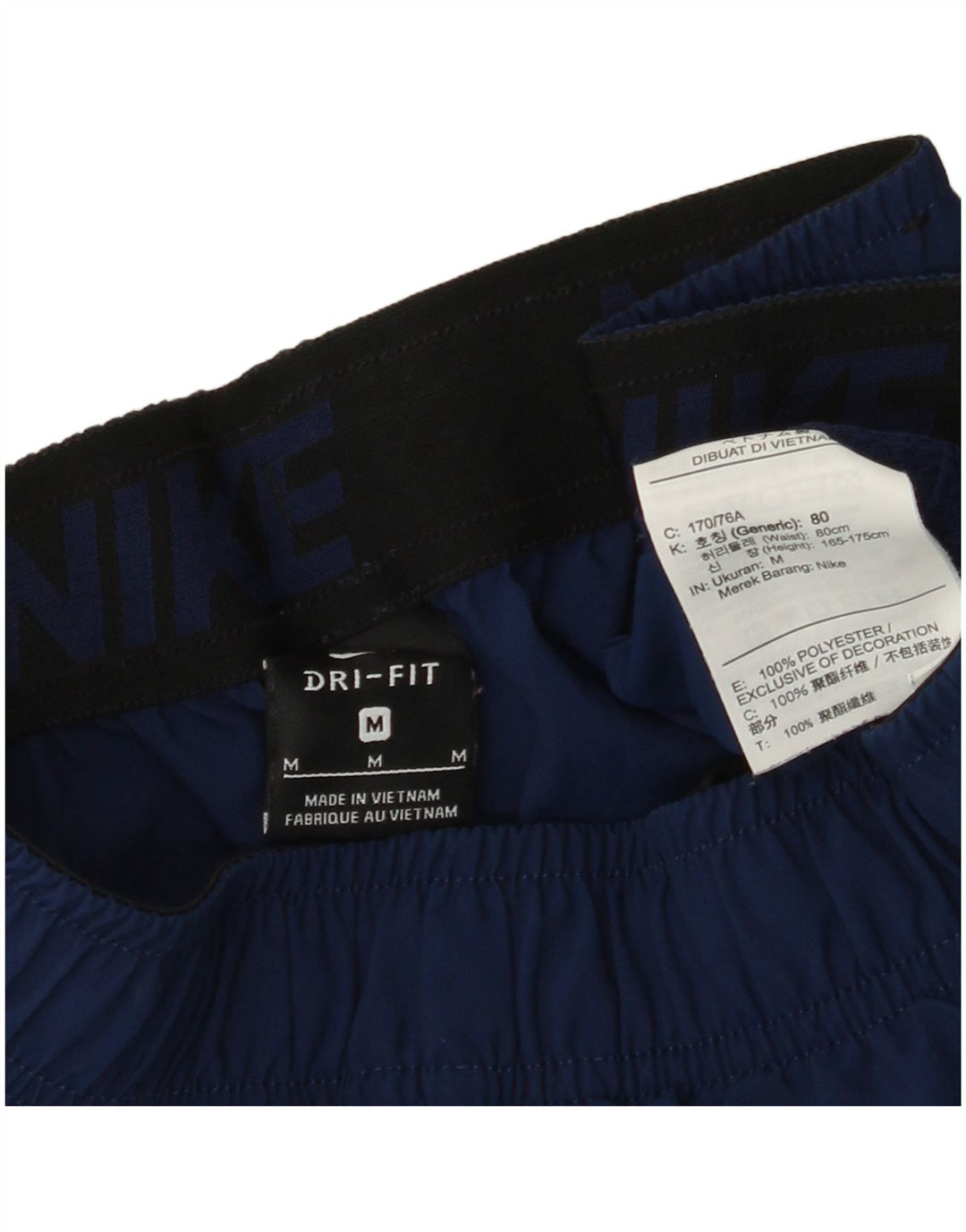 NIKE Masculino Dri Fit Graphic Sport Shorts Médio Azul Marinho Poliéster