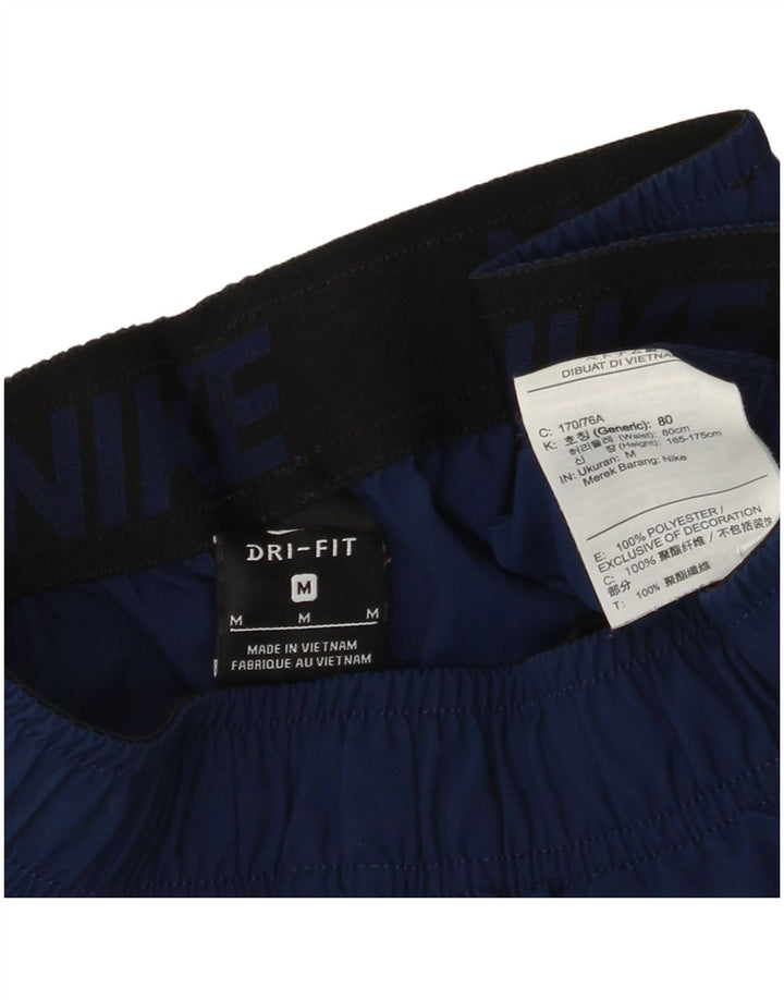 NIKE Masculino Dri Fit Graphic Sport Shorts Médio Azul Marinho Poliéster