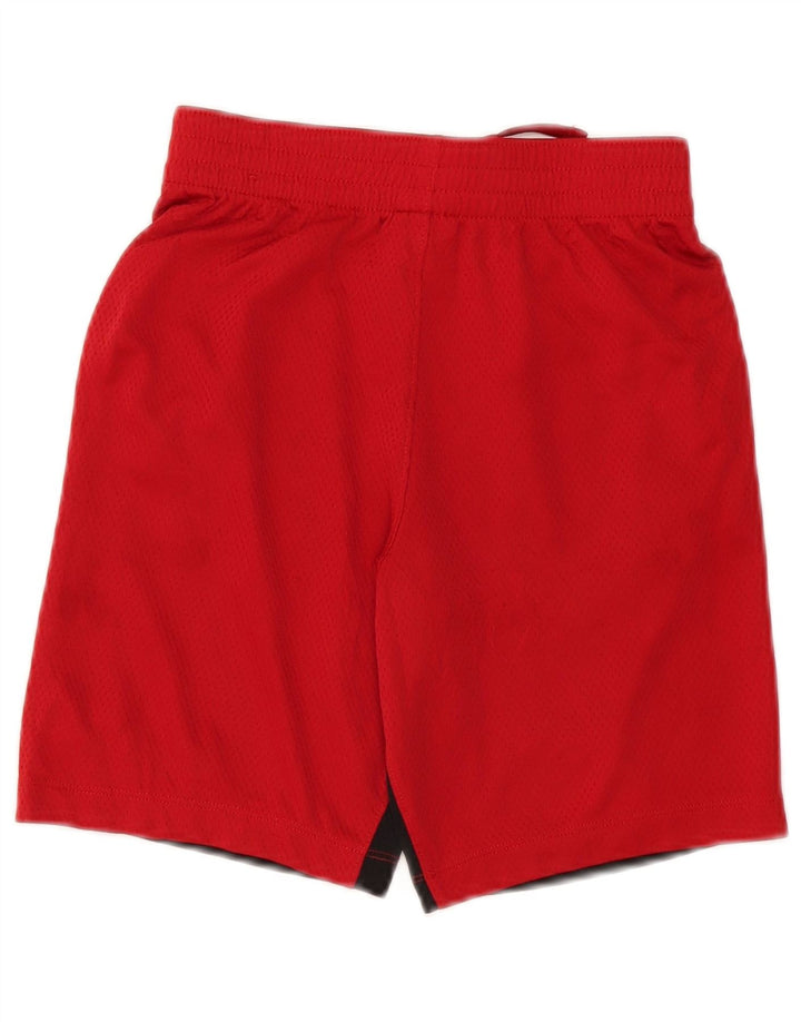 Shorts esportivos Nike Boys Dri Fit 10-11 anos médio vermelho colorblock poliéster